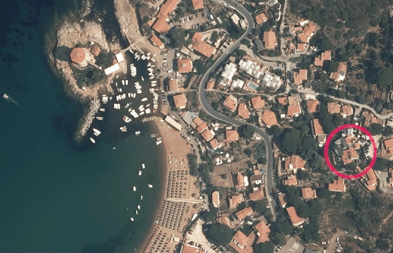 Isola del Giglio - Villino Pesce Argento vista sat
